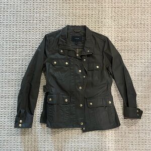 J. Crew Women’s waxed jacket in army green